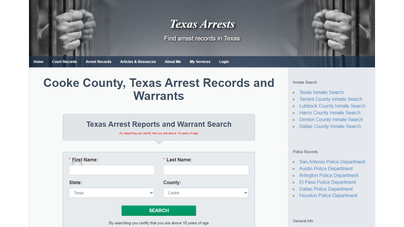 Cooke County, Texas Arrest Records and Warrants - Texas ...